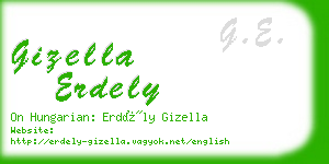 gizella erdely business card